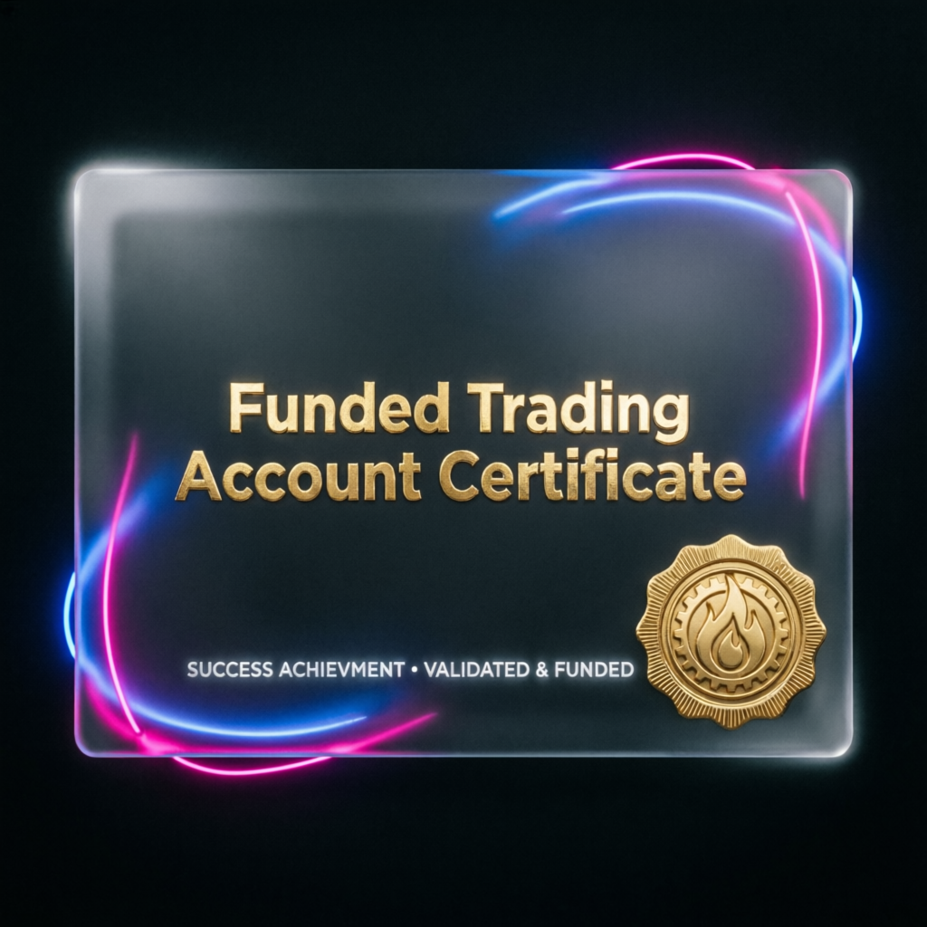 Funded Trading Account Certificate from Topstep