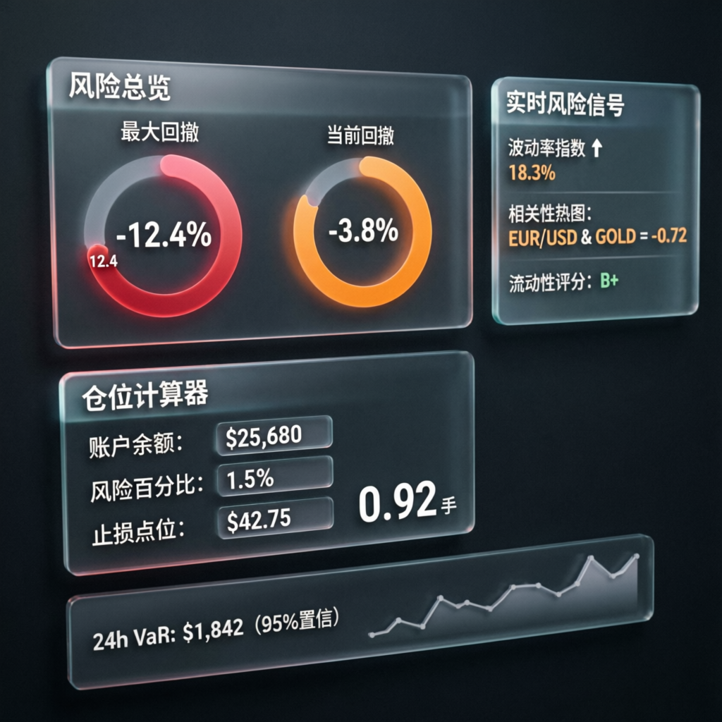 Risk management dashboard for Topstep trading