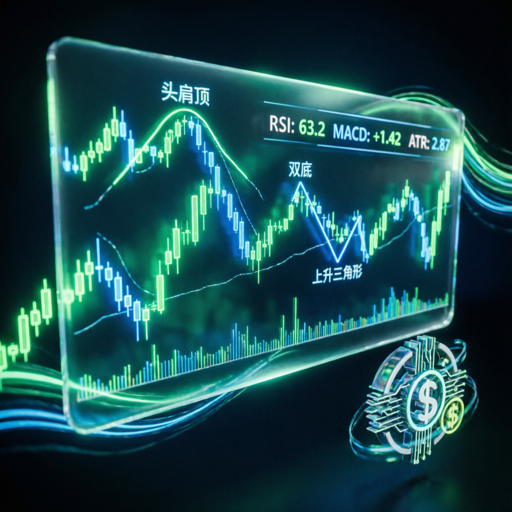 Advanced trading strategy visualization with technical analysis