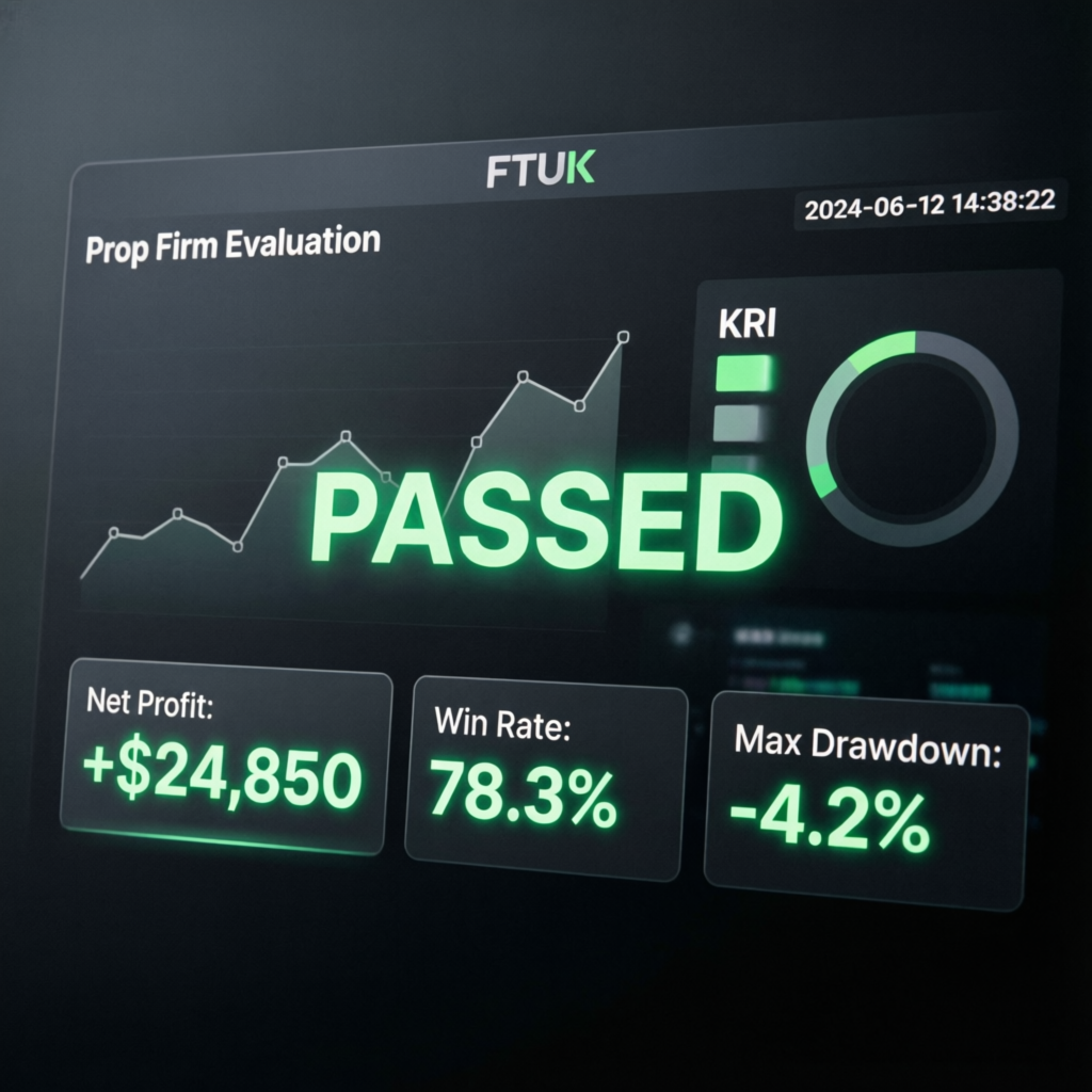 FTUK Prop Firm Evaluation Passing Dashboard