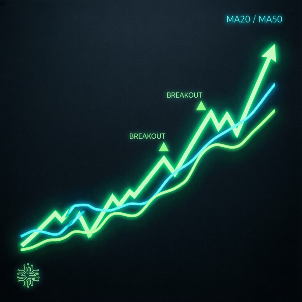 Trend Following Chart Illustration