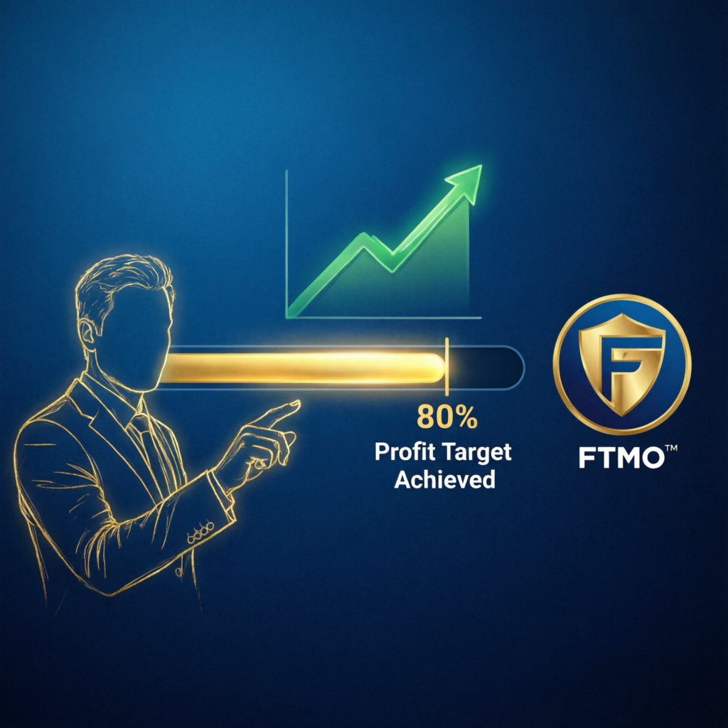 FTMO Challenge Progress - Profit Target Achievement
