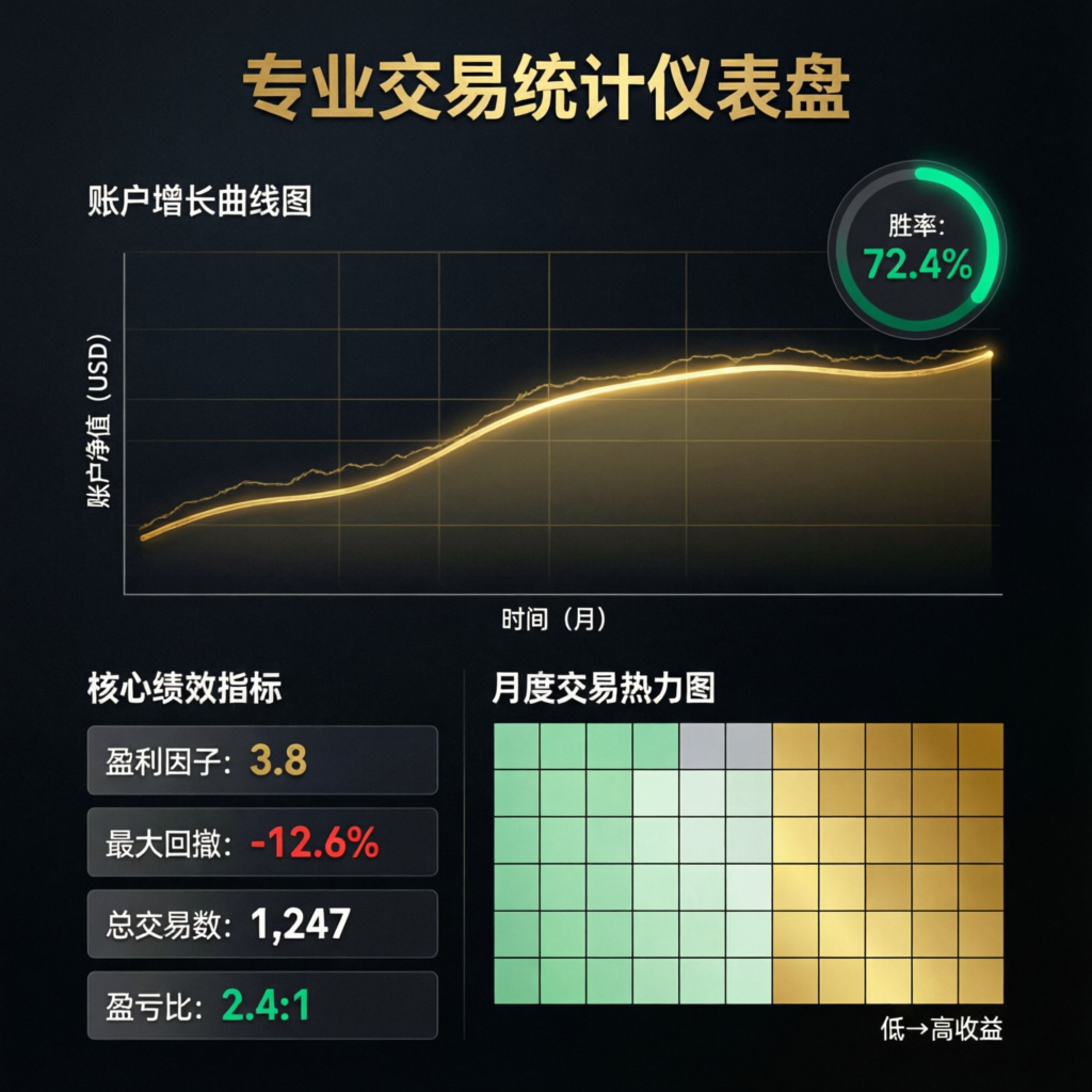 Professional Trading Statistics Dashboard