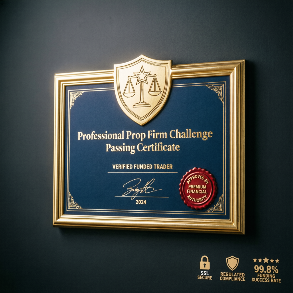 Professional Prop Firm Challenge Passing Certificate