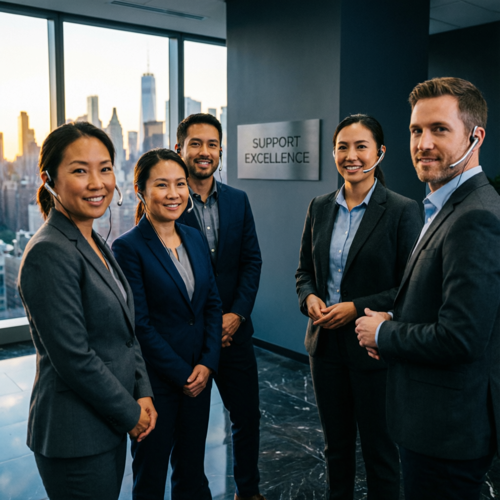 Professional customer support team ready to assist
