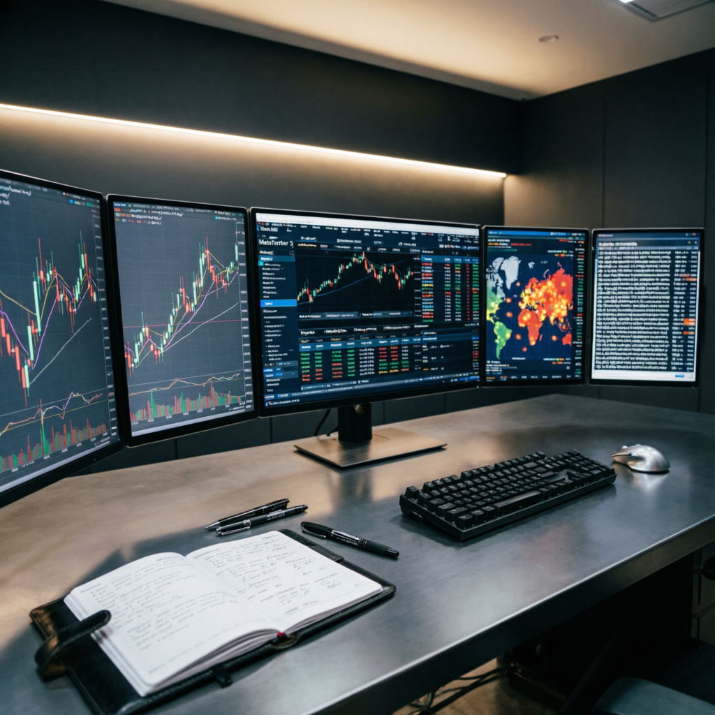 Professional forex trading setup for risk management