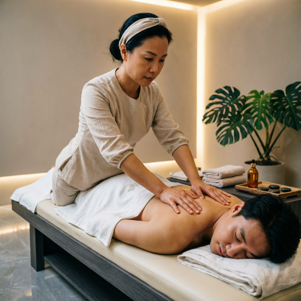 Full body massage therapy at Navya Spa Vashi