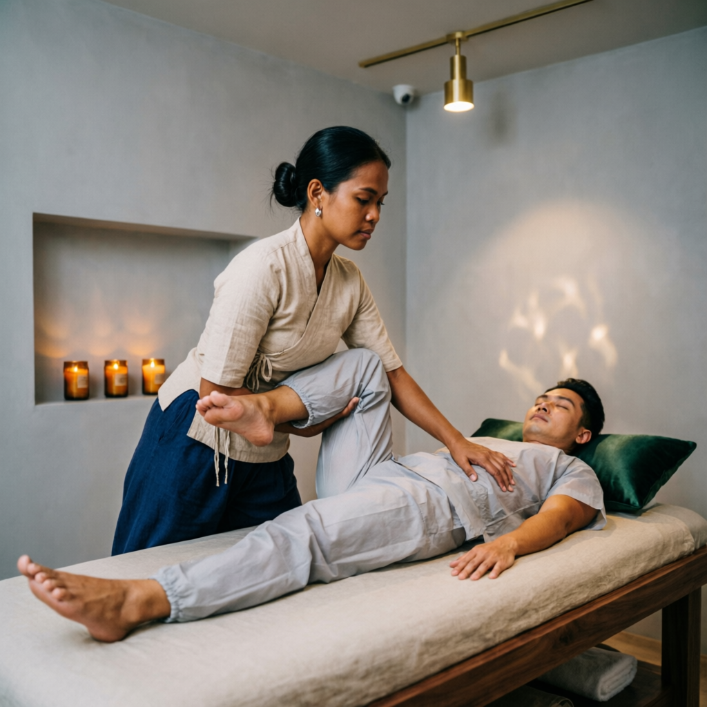 Traditional Thai massage therapy at Navya Daynight Vashi Spa