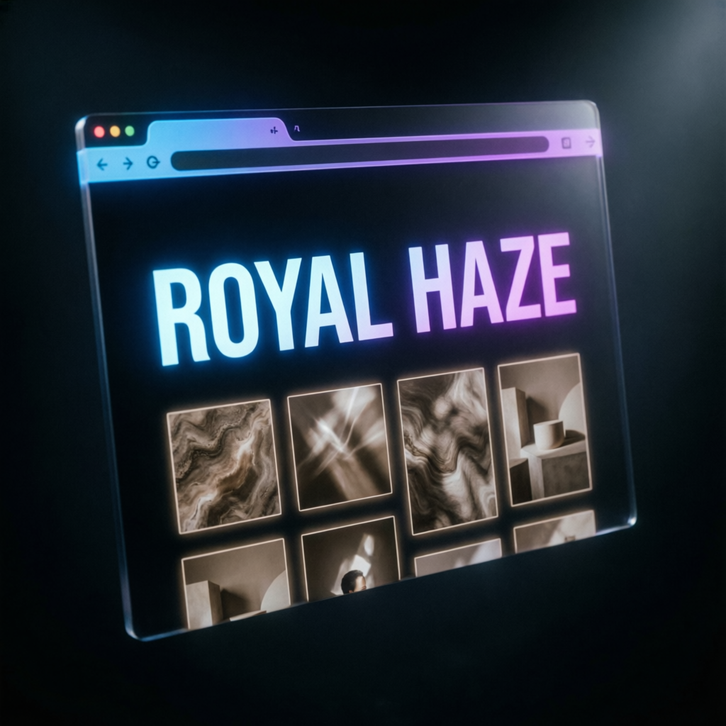 Royal Haze Studio creative portfolio website preview