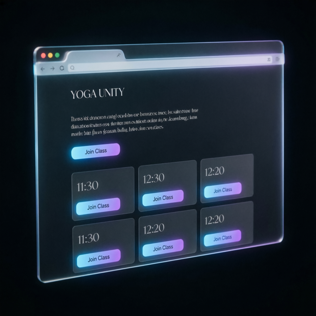 Yoga Unity digital wellness platform preview