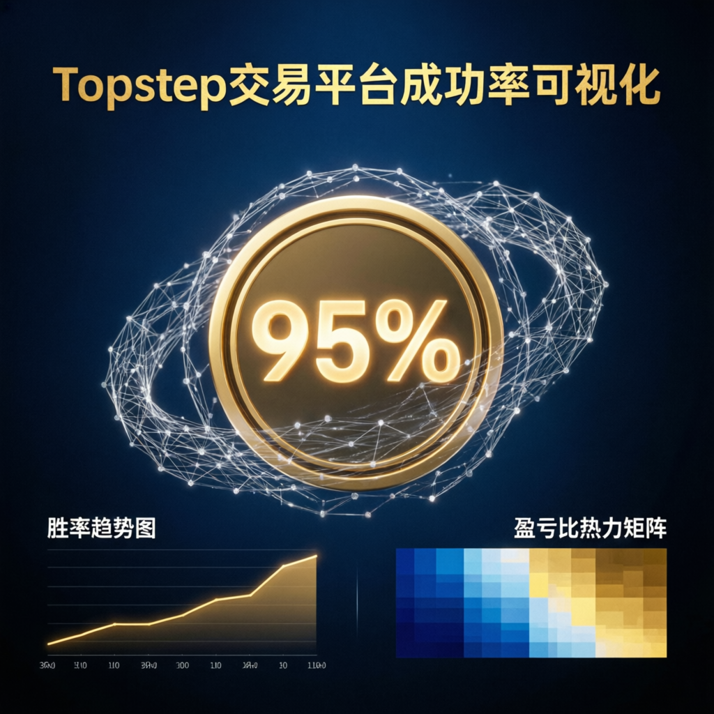 Topstep Success Rate 95% Visualization with AI Neural Network for Prop Firm Challenge Passing