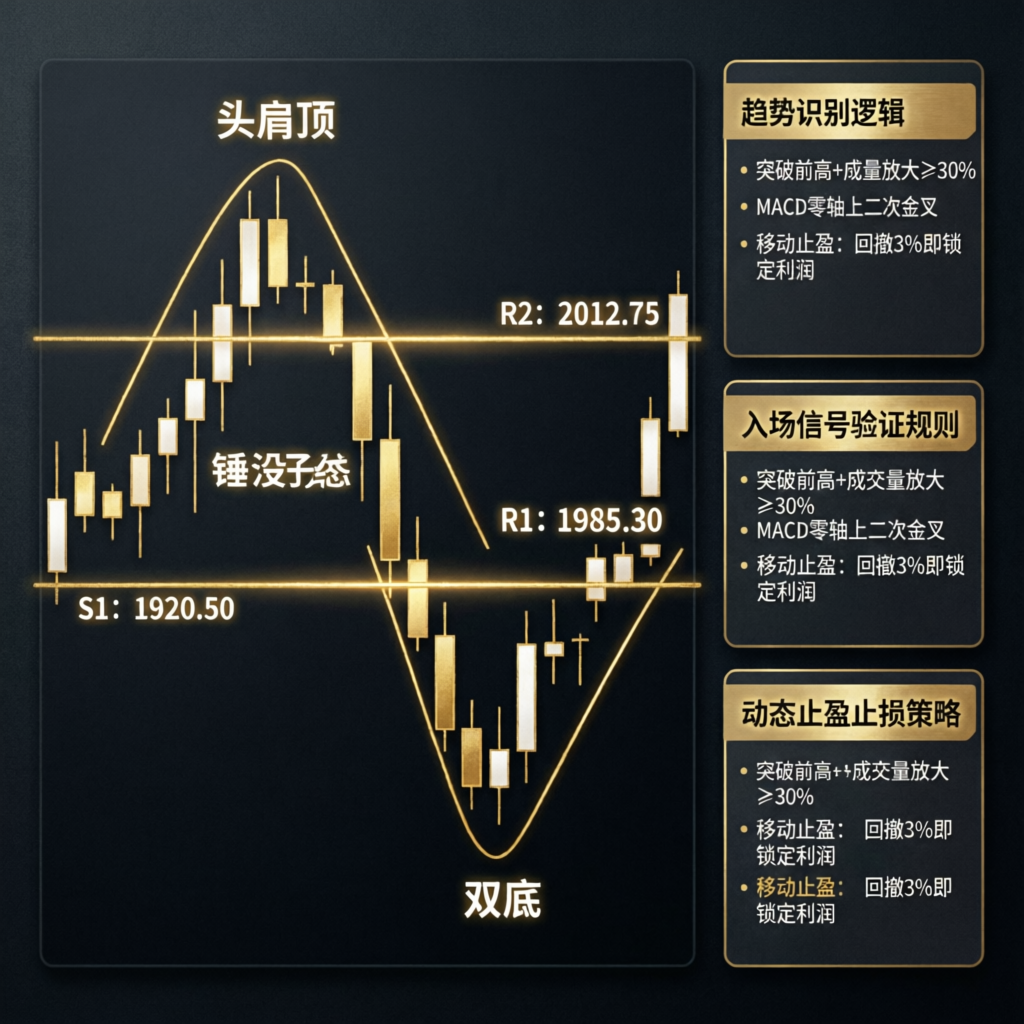 Trading strategy blueprint with technical analysis patterns for prop firm challenges