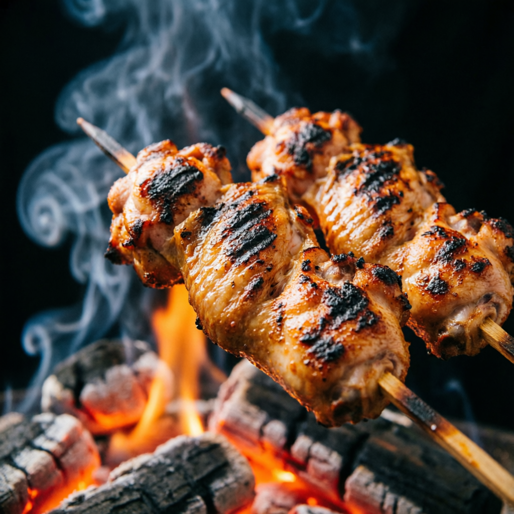 Brochettes braisées