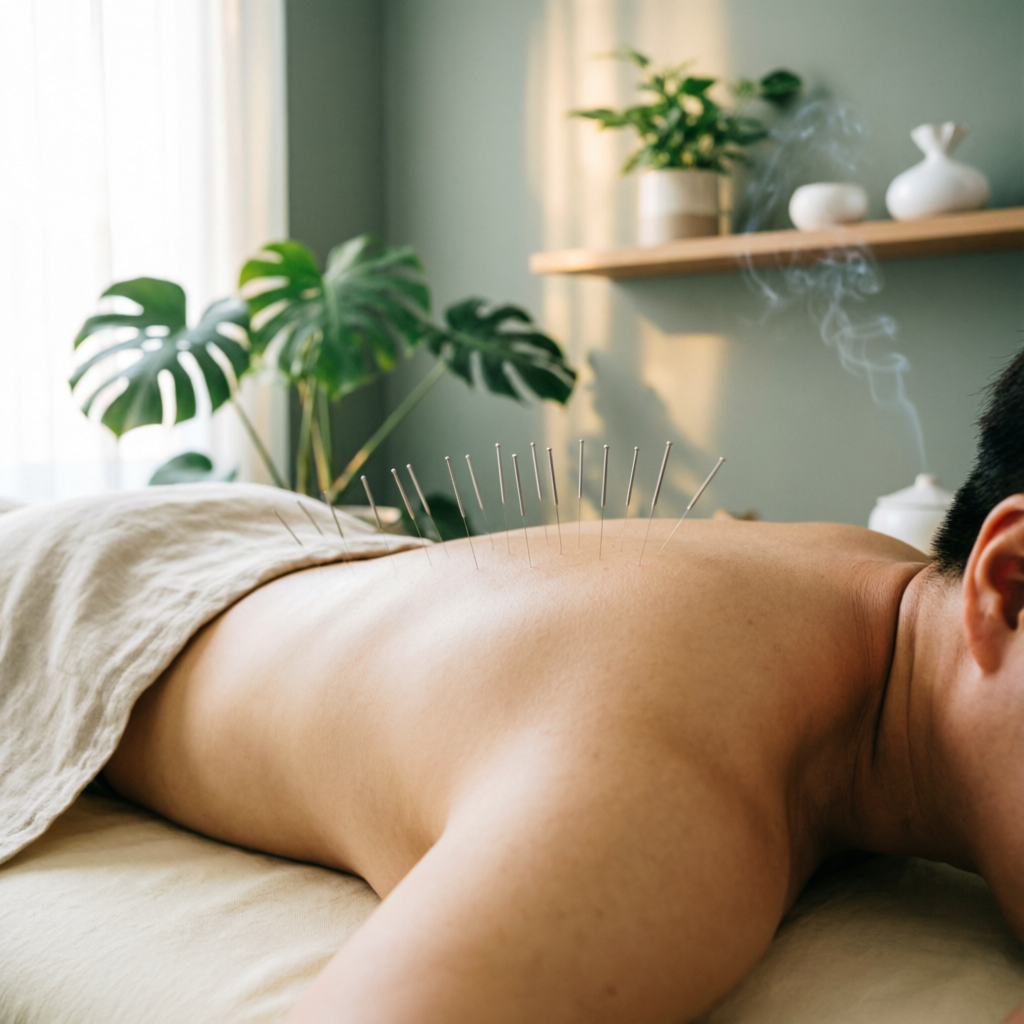 Acupuntura en cabeza