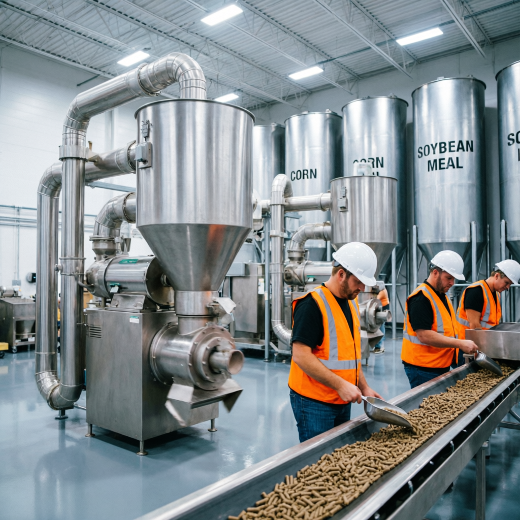 Feed manufacturing plant
