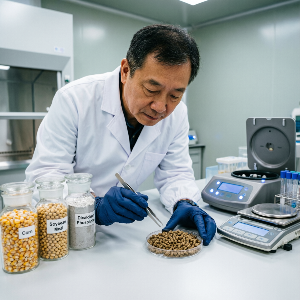 Feed quality testing in laboratory