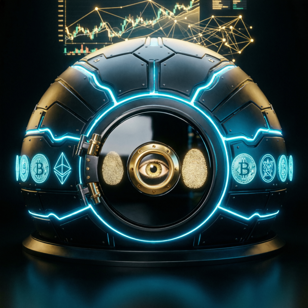 Secure trading vault representing capital protection