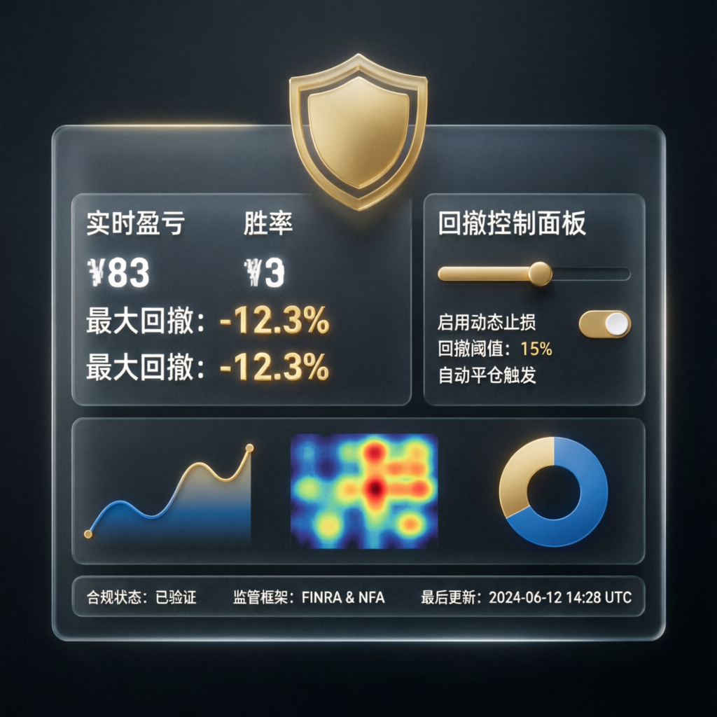 Risk management dashboard with drawdown controls