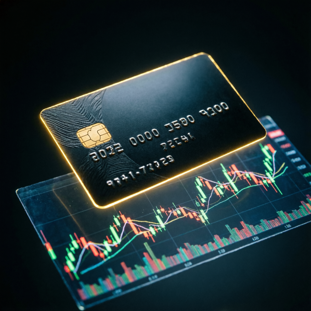 Premium funded account card representing trading success