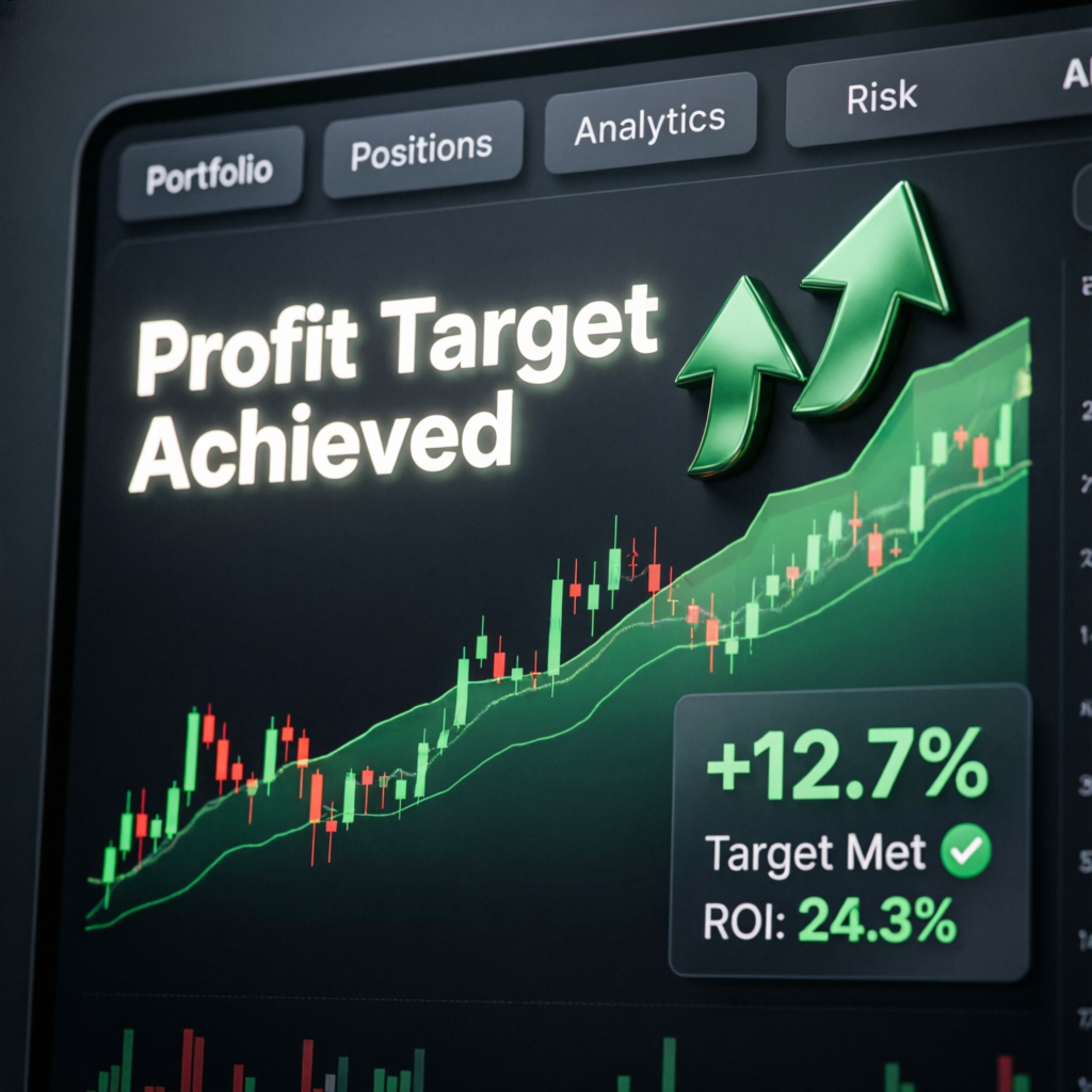 Profit Target Achieved Dashboard