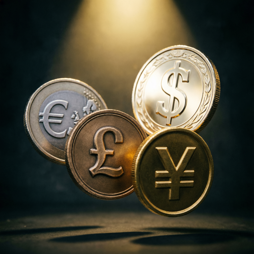 Major forex currency pairs including USD EUR GBP JPY for prop firm trading
