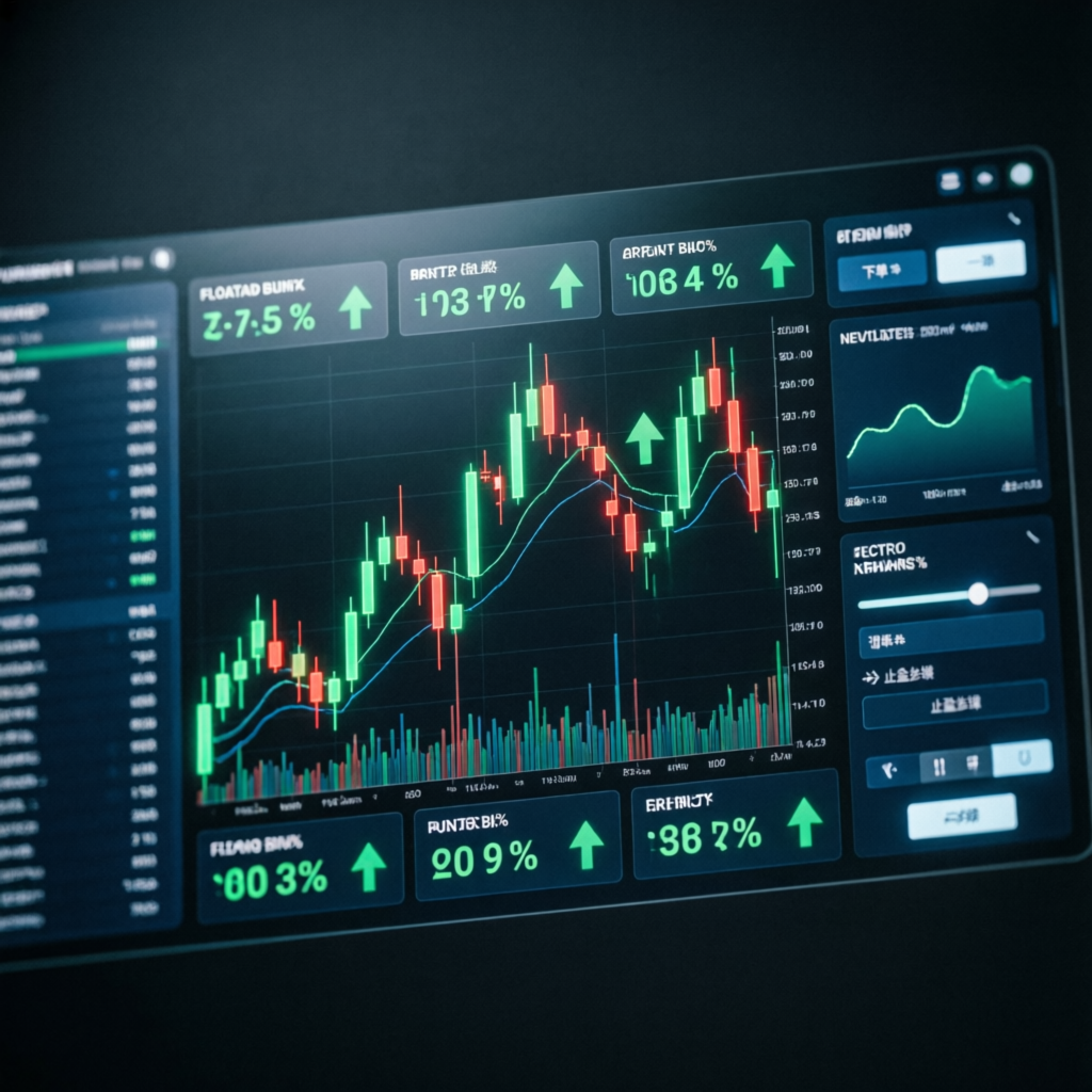 Live trading dashboard showing forex charts and profit indicators for prop firm challenge passing