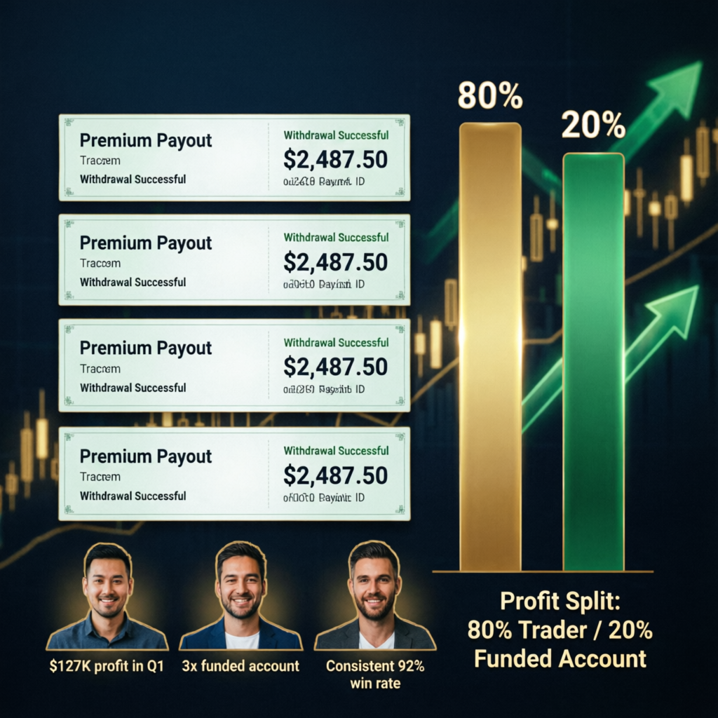 Premium payout proof showing successful Apex Trader Funding withdrawal