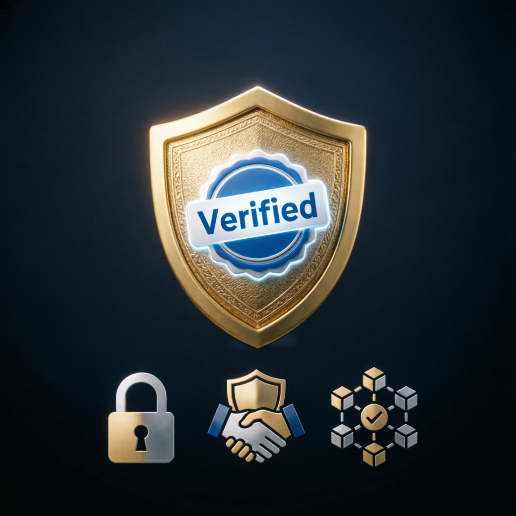 Verified trust shield representing secure prop firm passing service