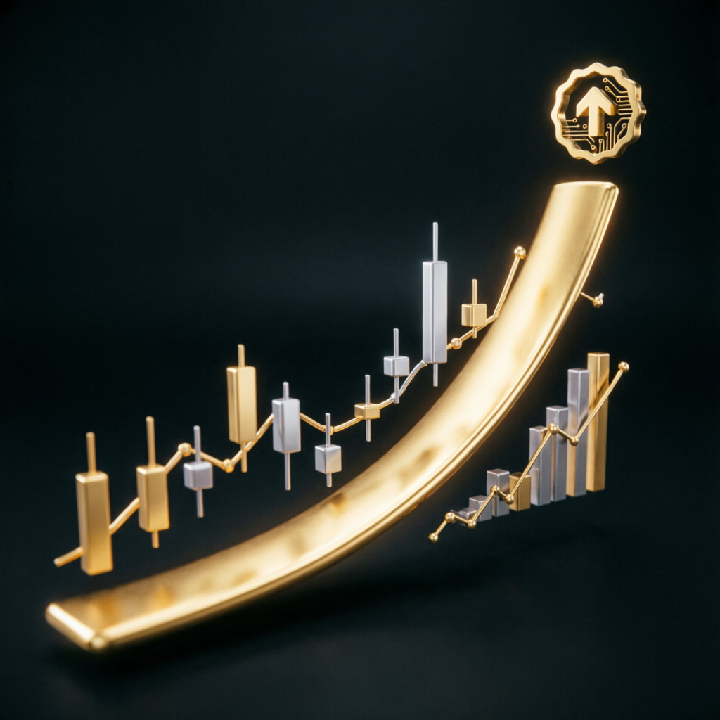 Funded account growth chart showing prop firm challenge success