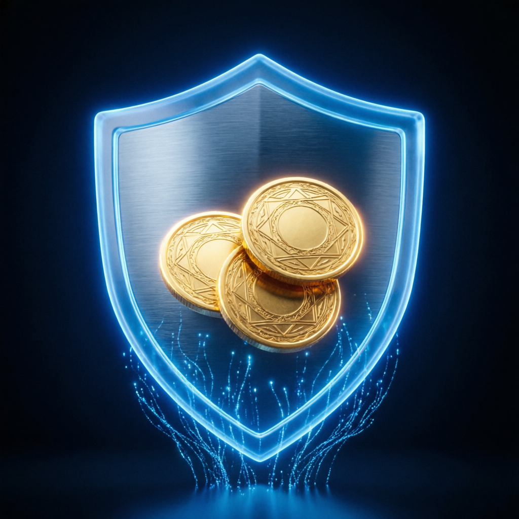 Risk management shield protecting capital in forex trading