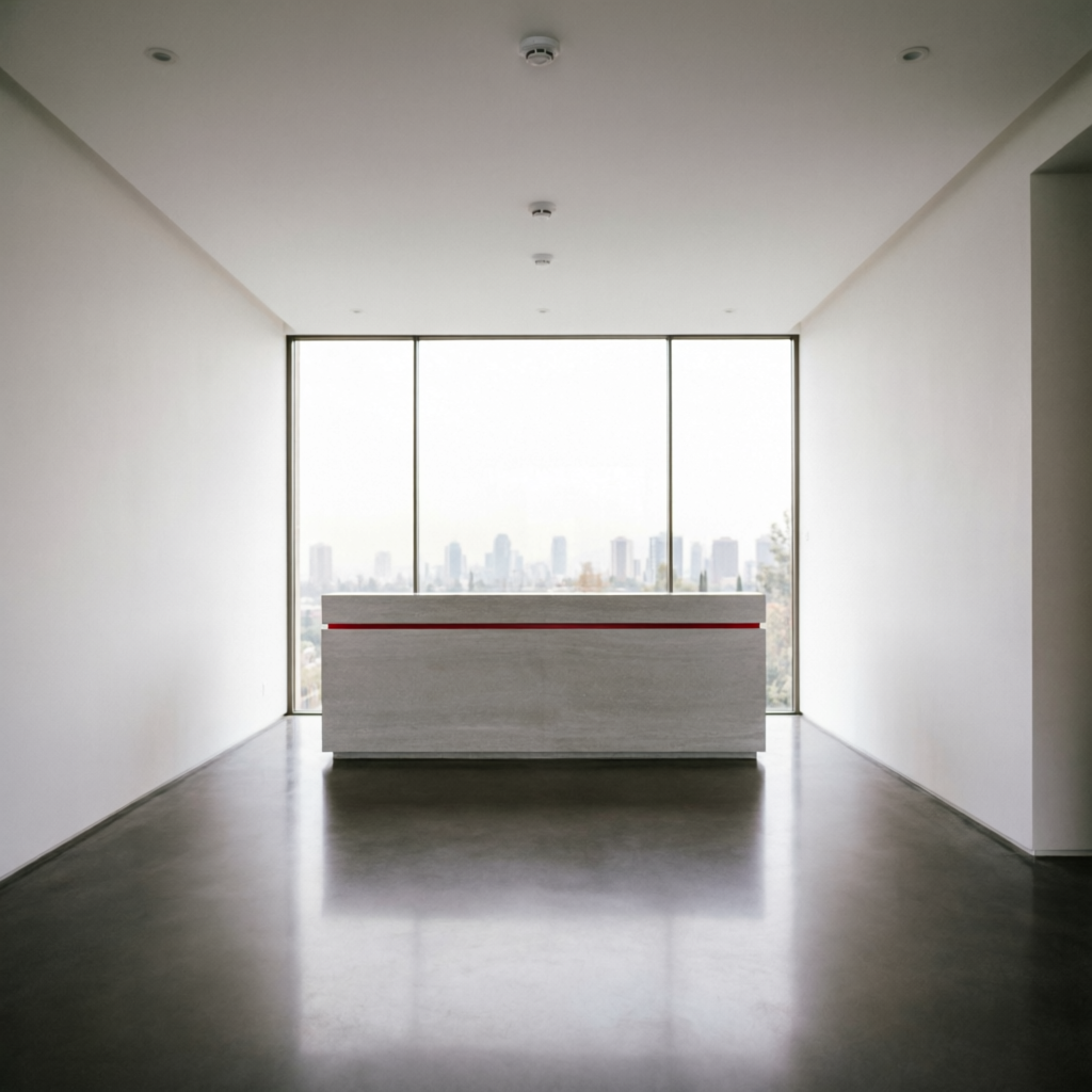 Hall de edificio residencial protegido por Smart Security Guard