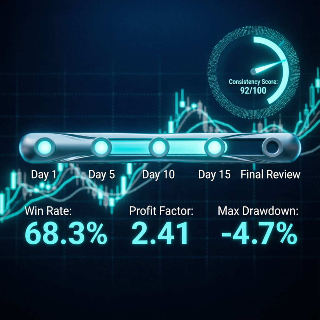 Apex Trader Funding evaluation progress tracking dashboard