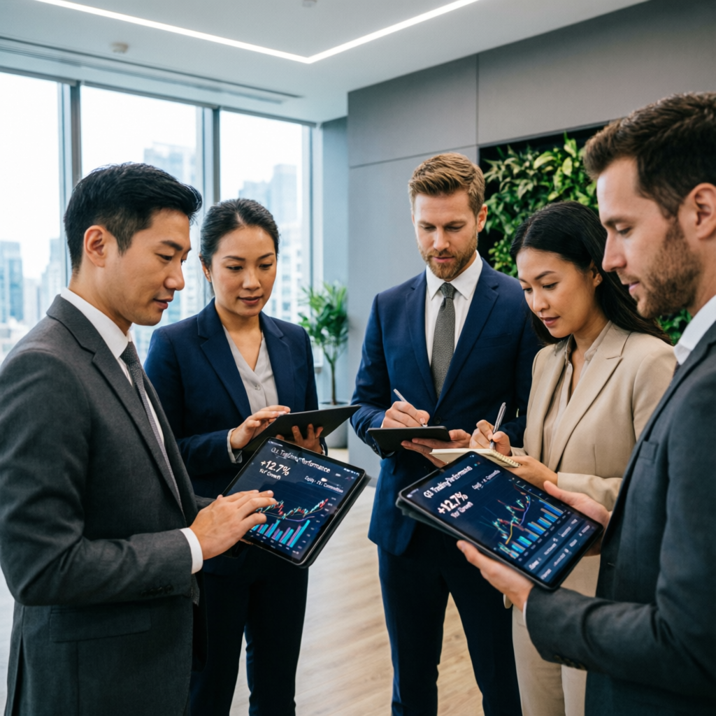 Professional trading team managing funded accounts and prop firm challenges