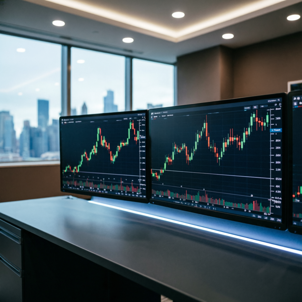 Professional trading setup - PFM Capitals challenge execution environment