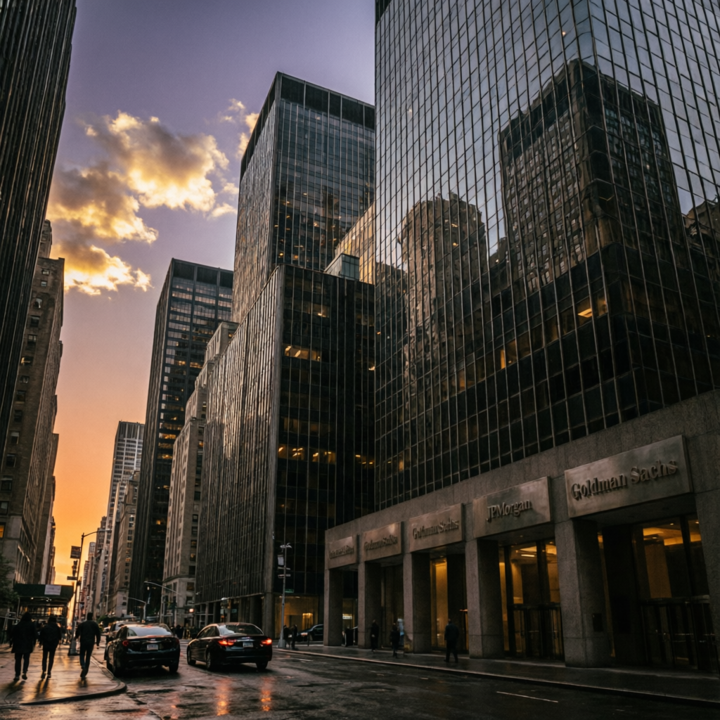 Wall Street financial district representing premium prop firm trading