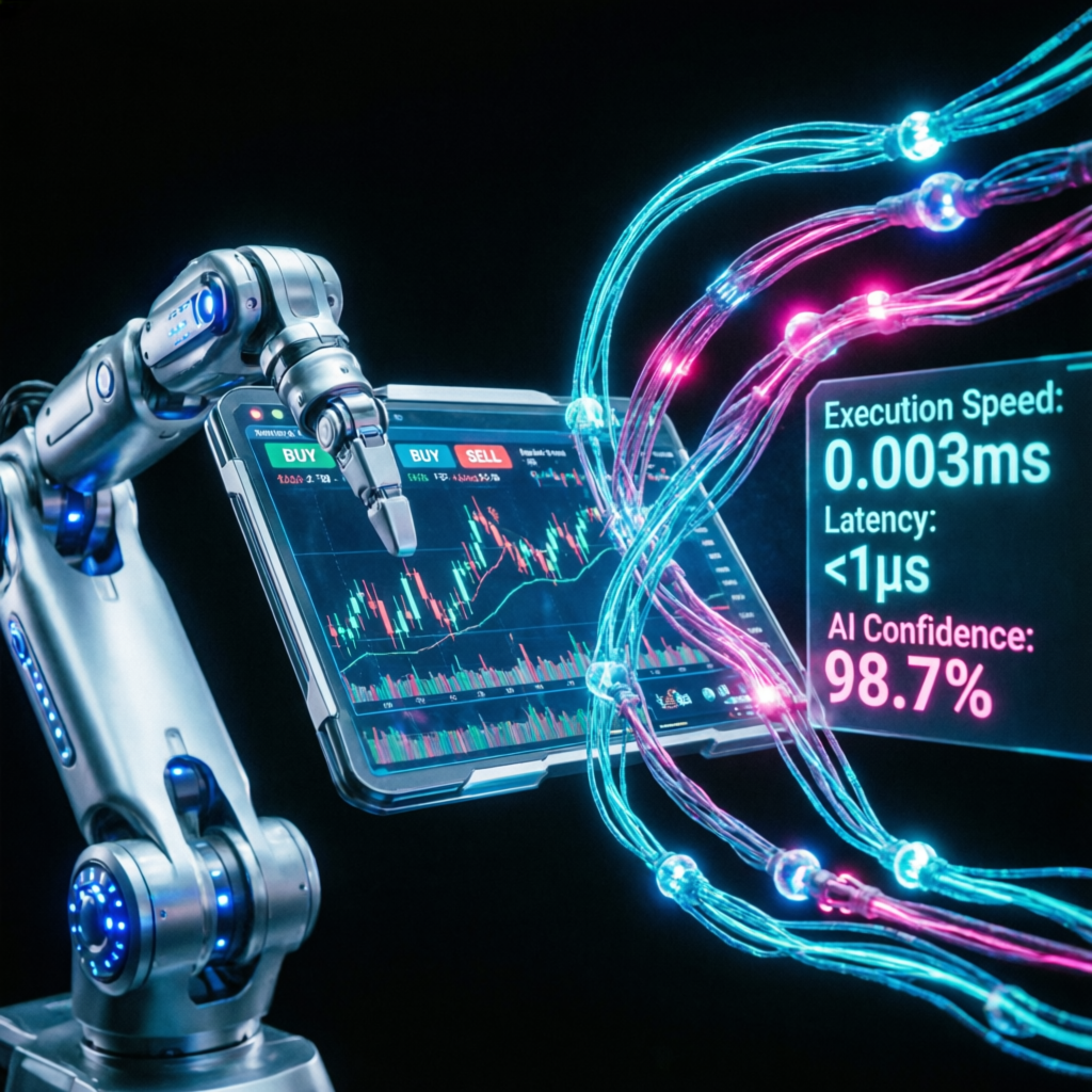 AI automation executing trades with 98.7% confidence for Apex Trader Funding evaluation
