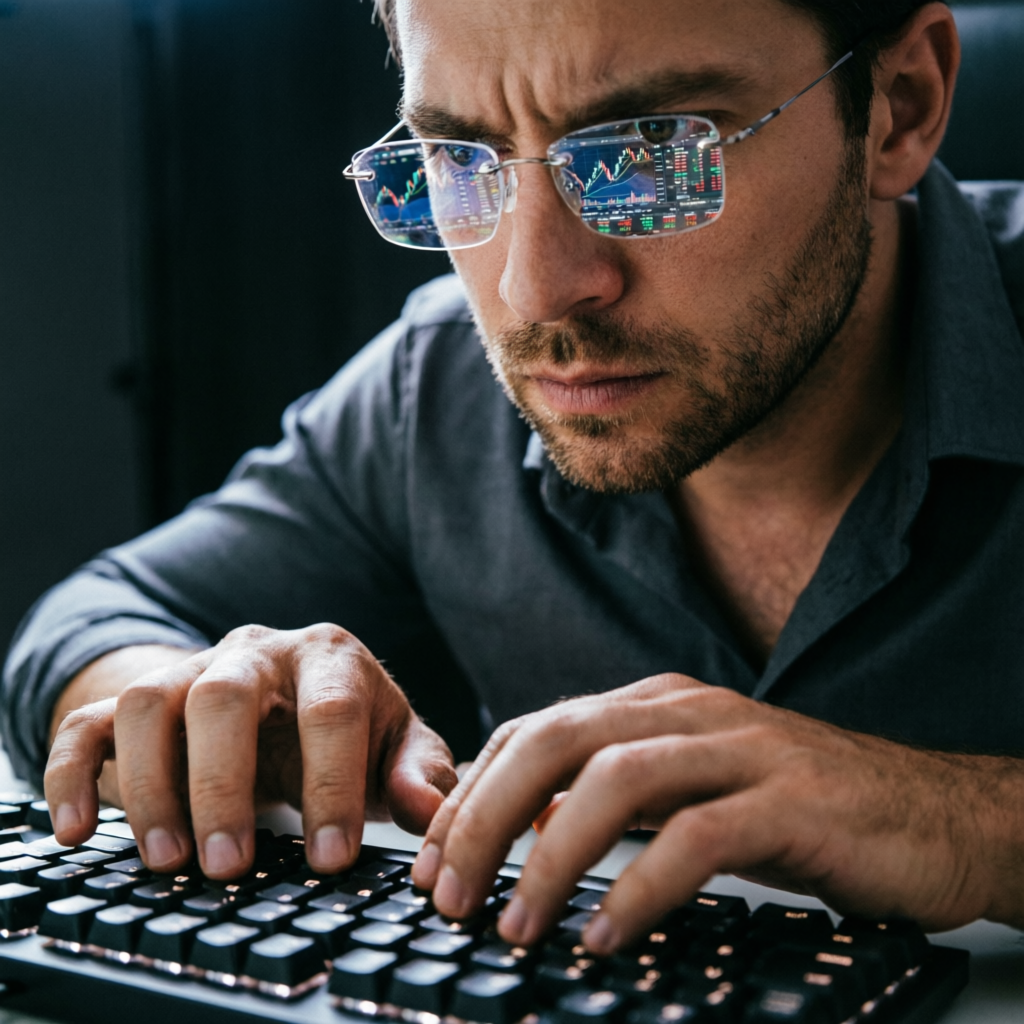 Professional forex trader focused on executing trades