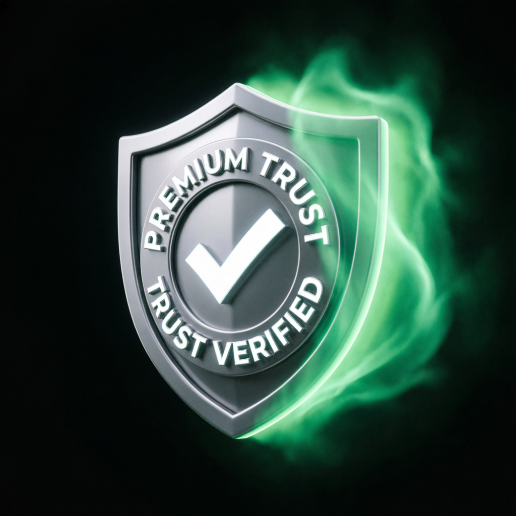 Premium trust verified badge for prop firm passing service