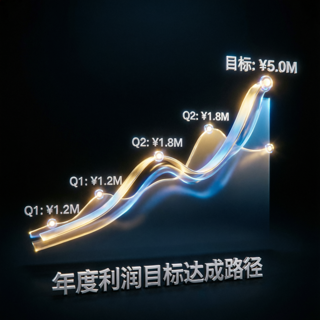 Profit target growth chart for Topstep Trading Combine