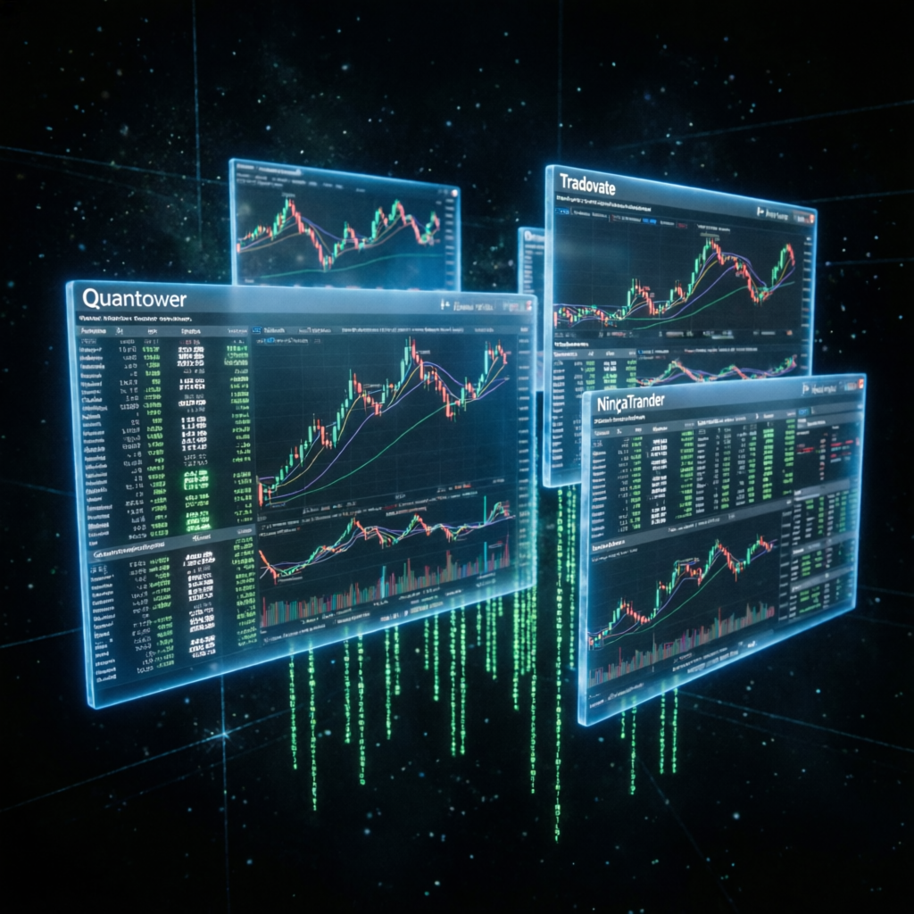 Multiple trading platforms Quantower Tradovate NinjaTrader