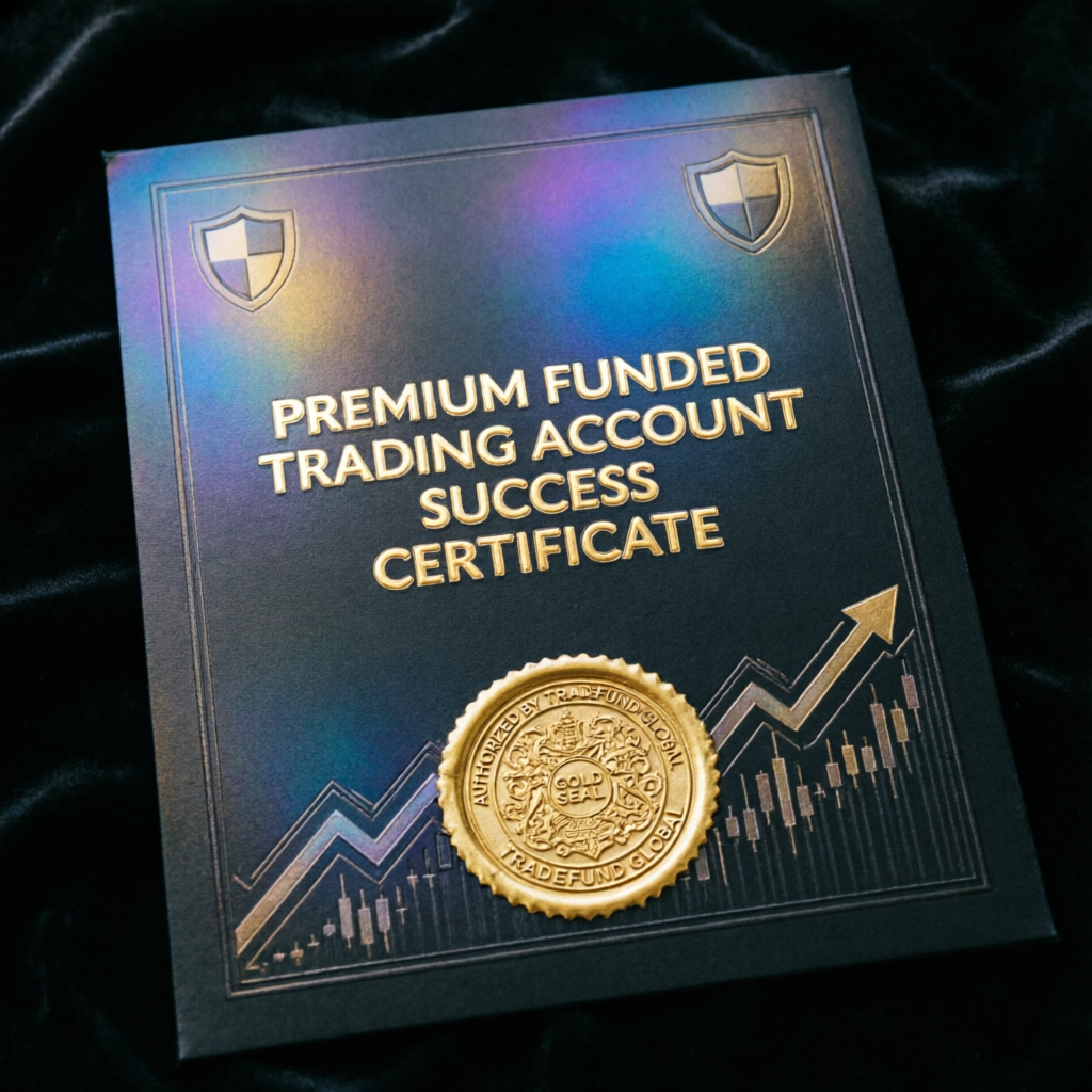 Funded trading account success certificate
