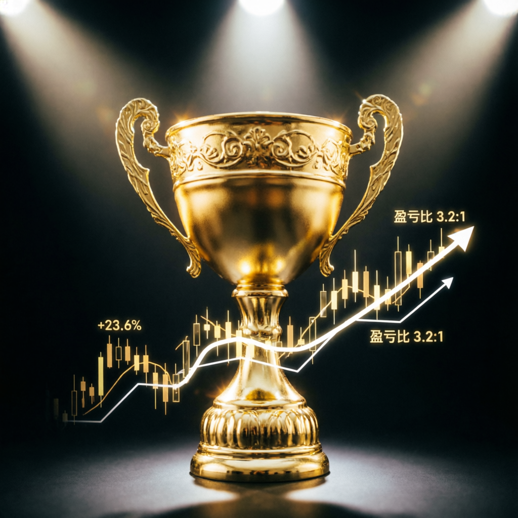 Golden trophy representing successful Apex Trader Funding challenge completion