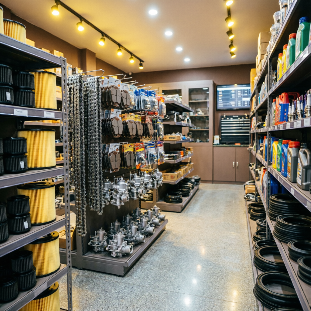 New Paliwal Auto Parts shop interior