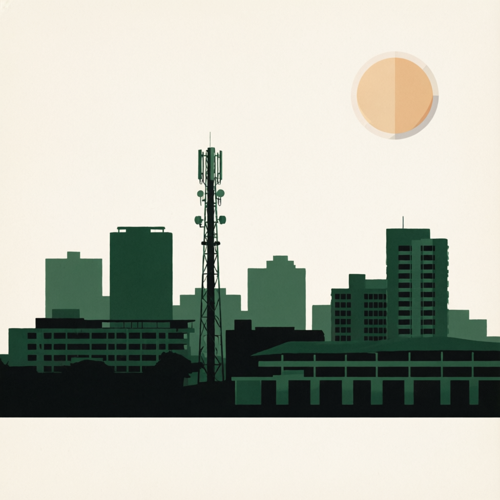Nairobi skyline illustration