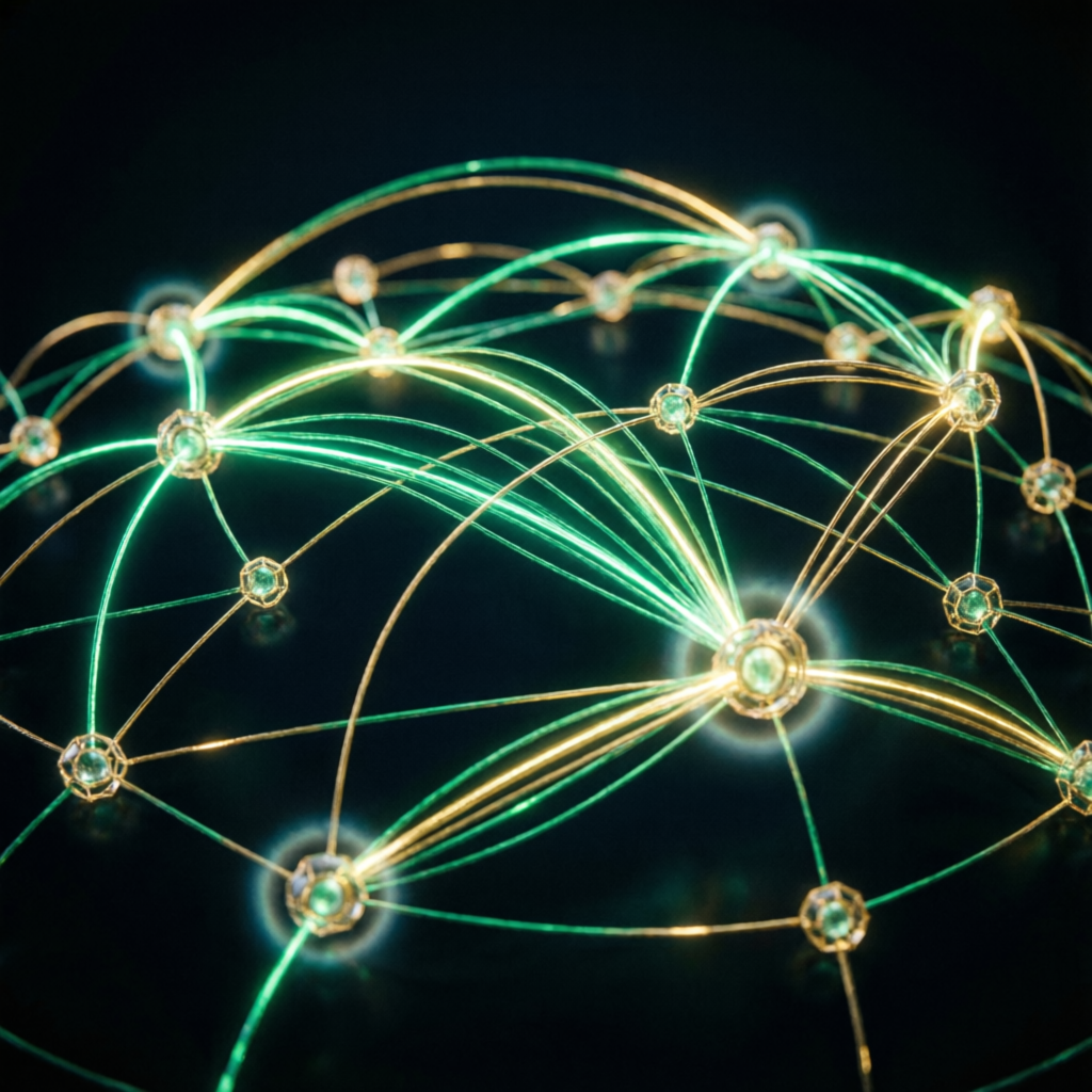 Global trading network visualization