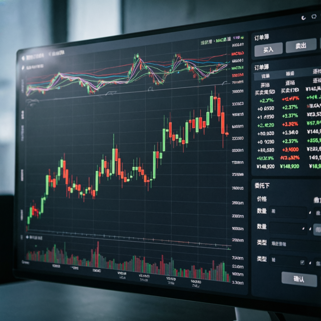 Trading platform dashboard showing candlestick charts and technical indicators for Topstep futures trading