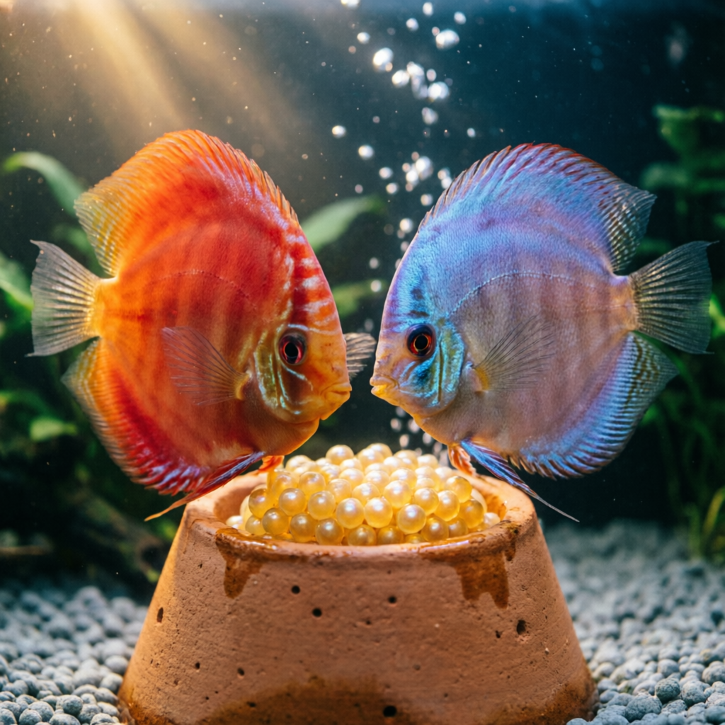 Pareja cuidando puesta