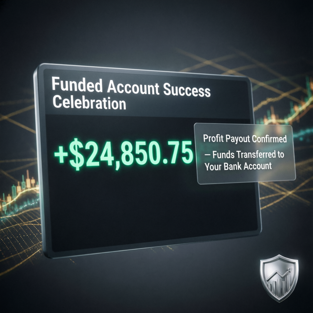 Funded account success and profit payout from Apex Trader Funding