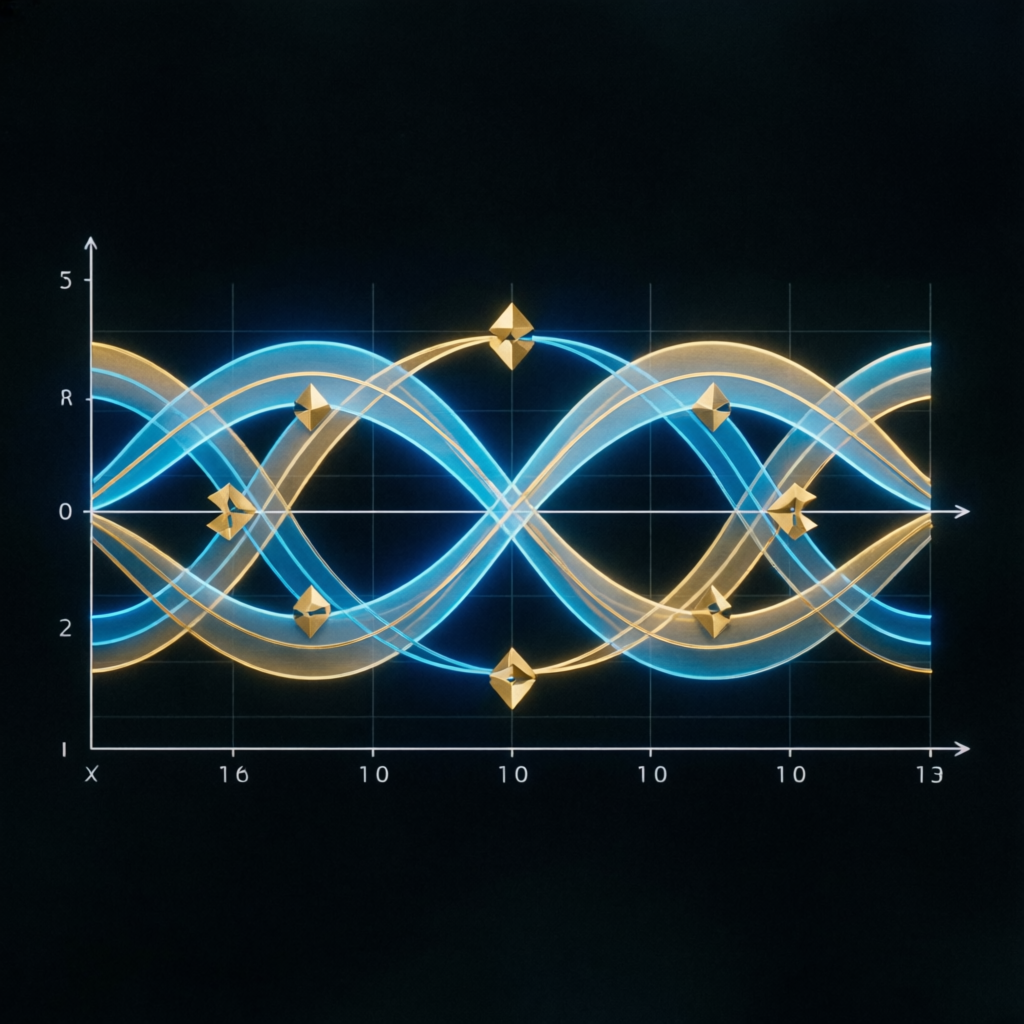 Apex consistency rule visualization showing balanced profit distribution across trading days