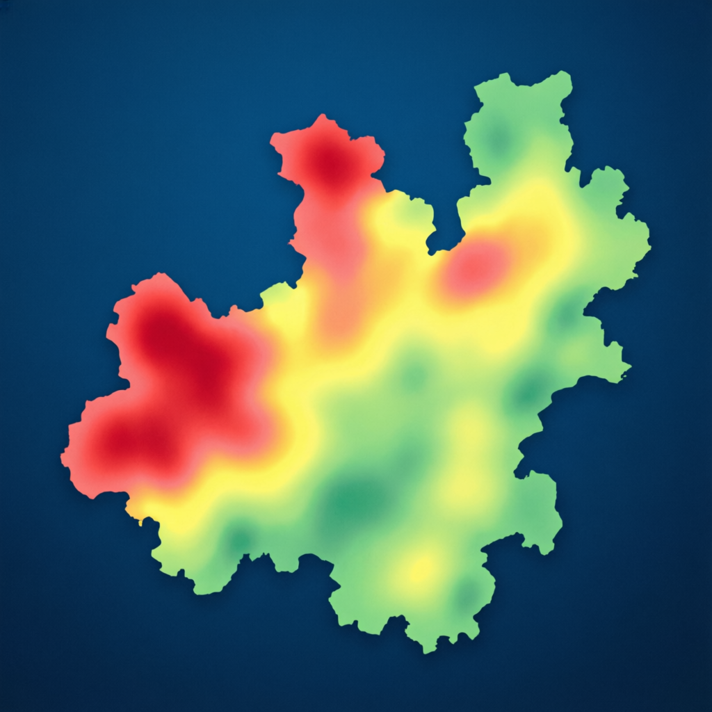 Тепловая карта Дмитровского округа